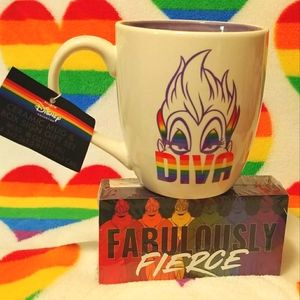 NWT Disney Ursula Diva Pride Mug and Image Block decor